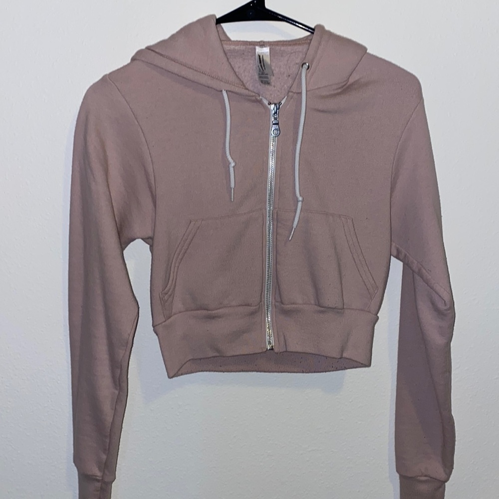 Cropped zip up